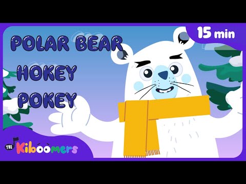 Polar Bear Hokey Pokey & More Fun Winter Songs | 15+ Mins | The Kiboomers Kids Song Collection