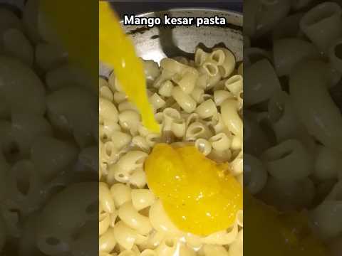 Mango kesar pasta#pasta#pastarecipe#asmrpasta#asmrfood#foodies#shorts#delicious#asmrsnacks#cooking