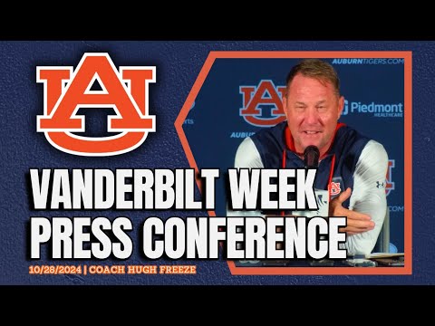 Vandy Week | Hugh Freeze on Game 9 for Auburn Football | FULL PRESSER