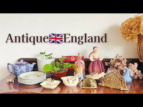 Antique and vintage hunting in England 🍓│ Trip vlog│Tableware, brass items and more│ Liverpool