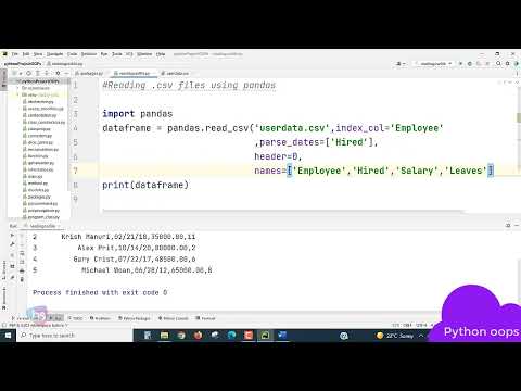 Creating & Writing CSV files in python coding | How to create a .csv files using python