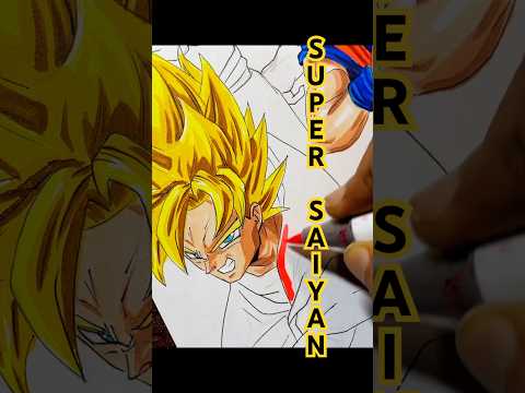 Super Saiyan Drawing #anime #animedrawing  #kakarot #goku #gokudrawing #dragonball #supersaiyan