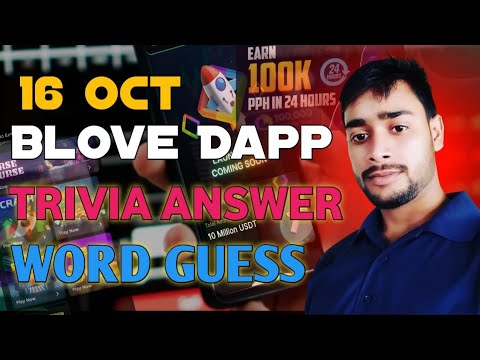 16 Oct blove dapp trivia challenge & words guess combo | blove trivia challenge, blove words combo