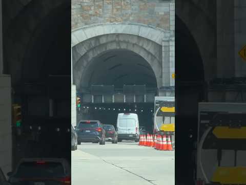 The Lincoln Tunnel, under the Hudson River, connects New Jersey to Midtown Manhattan in NYC. #nyc