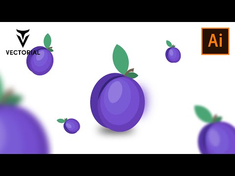 How to Draw Plum in Adobe Illustrator