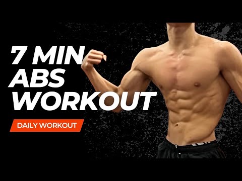 BEST 7 Minute Ab Workout (FOLLOW ALONG)