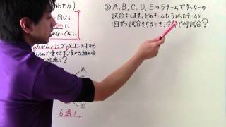 【小６　算数】　　小６－３９　　組み合わせ方