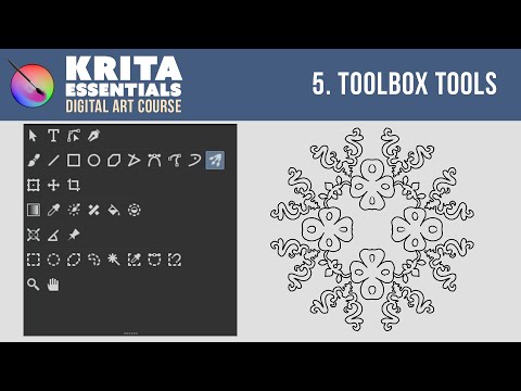 Krita Tutorial for Beginners - Toolbox Tools (Lesson 5) 🎨