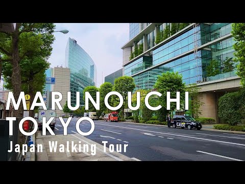 Japan walking tour in Tokyo Marunouchi 2024 4K 60fps