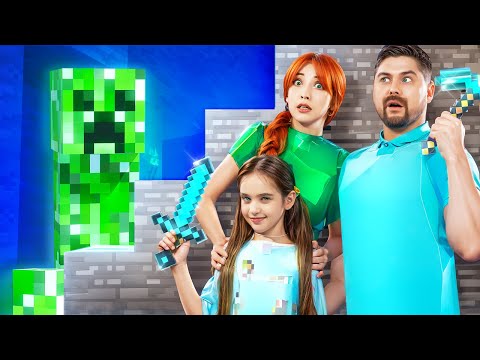 Ik Ben Geadopteerd Door De Minecraft-familie! Ouderschap Hacks! Minecraft-film in Het Echte Leven