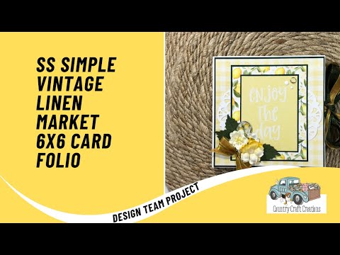 6x6 Card Folio- a CCC DTP | Simple Stories | Simple Vintage Linen Market