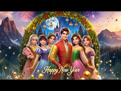 Lagu anak tahun baru || 2025 || #fypシ゚ #disney #happynewyear2025 #mermaid