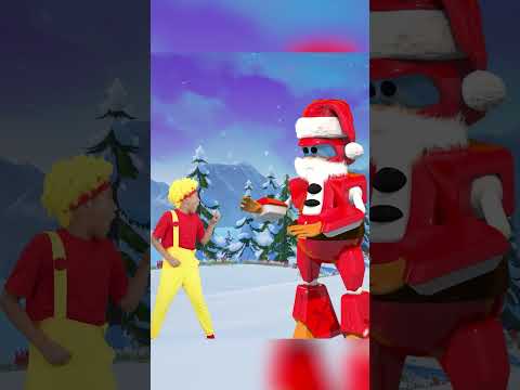 Robot Santa's Christmas Gifts With Mini DB | D Billions #shorts #db