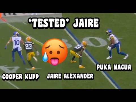 Cooper Kupp & Puka Nacua Vs Jaire Alexander 🔥 (WR Vs CB) Rams Vs Packers 2023 highlights