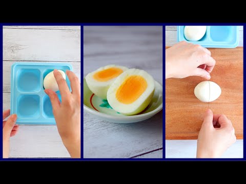 How to make a square boiled egg🥚