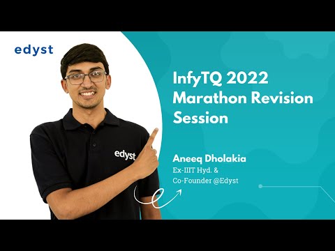 InfyTQ 2022 Marathon | Revision of all Coding & MCQs | Edyst | Aneeq