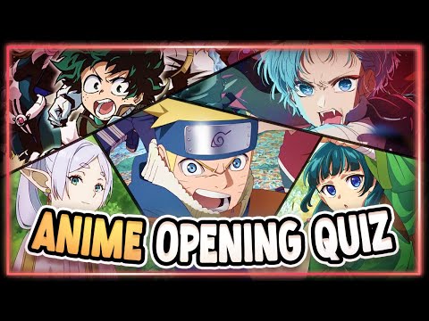 GUESS THE ANIME OPENING | 50 Openings [Very Easy - Very Hard]