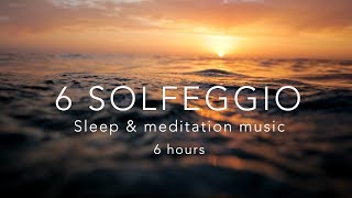 All 6 Solfeggio Frequencies⎜HEALING TONES ⎜6 Hours Sleep Meditation Music