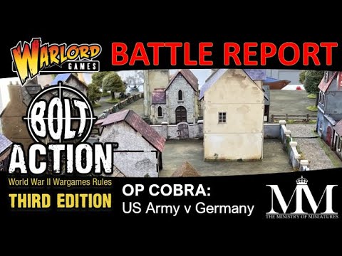 Bolt Action 3rd Edition Battle Report! US Army v Germany SS #warlordgames #boltaction #3rdedition