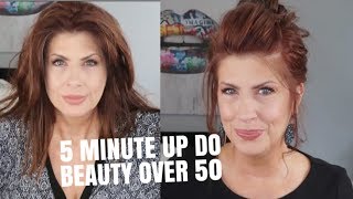 5 MINUTE UPDO HAIRSTYLE /SPECIAL OCCASION/OVER 50