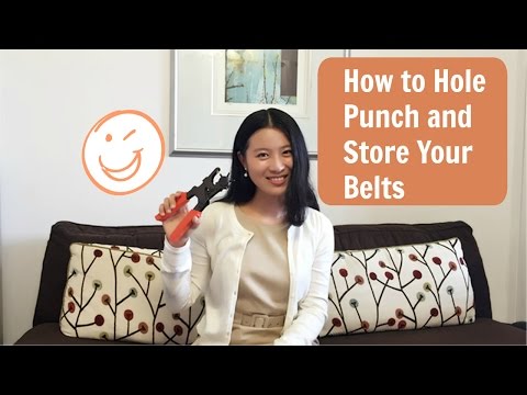 How to Hole Punch and Store Your Belt | Subscriber Giveaway