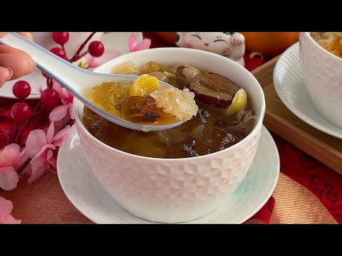 Peach Gum Snow Fungus Dessert | 桃胶银耳甜品