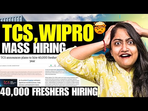 HurryUp🤯TCS, WIPRO MASS HIRING 40,000 FRESHERS🔥🔴HUGE OPPORTUNITY🚀