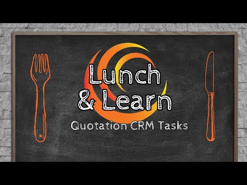 Quotation CRM Tasks in Epicor