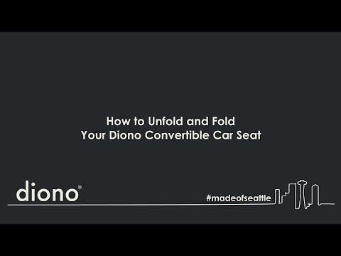 Diono® All-in-One Convertible Car Seat | Unfolding and Folding