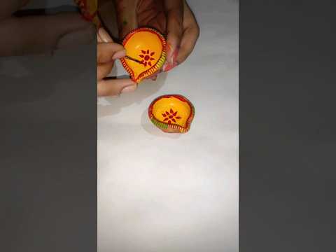 lovely diya decoration 😍 | #shorts #youtubeshorts #diwali #diwalispecial #diwalidecoration