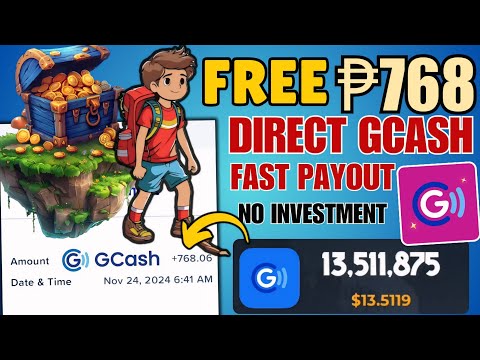 WOW!!₱768 FREE GCASH NATANGGAP KO||EASY TO PLAY TO EARN GCASH|WALANG PUHUNAN#earningapp#earngcash