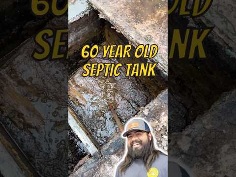 Customer dug up this entire 60 year old septic tank #shorts