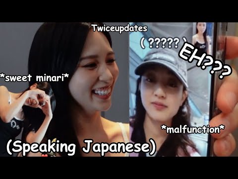 when mina speak japanese jihyo is too stunned to speak ft. Mina being sweet to tzuyu