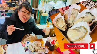 Fresh Oysters in Ameyoko Ueno Tokyo |Japan Street food