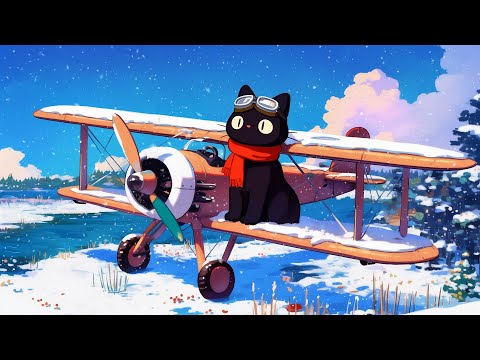 Winter Flight Escape ✈️Winter Lofi Vibes for Relaxing / Studying⛄