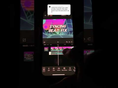Fix Sync Beat After Exporting in CapCut Tutorial
