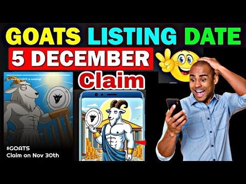 Goats Airdrop Listing Date | Goats Claim Process | Goats New Update