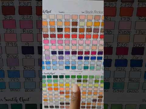 Best Swatch Sheet Everrrrr #artvideo #drawingvideo #markers #Crayola #ohuhu #copic #creativeexpert