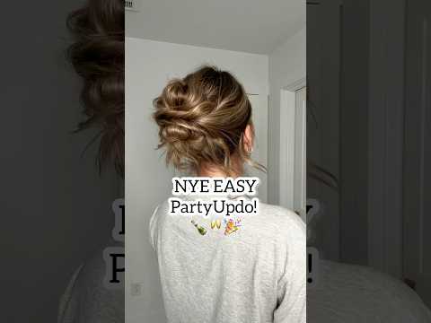 New Years Eve Easy Party Updo! Holiday Hairstyle