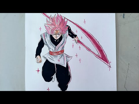 Drawing Goku Black rose ( Dragon ball super)