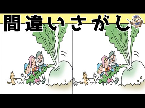 【間違い探しゲーム】おすすめ！老化予防に最適な脳トレ動画【頭の体操】