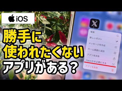 「鍵かけよ！」iPhoneで使ってる秘密のアプリをロックしたり非表示にする方法【iOS18～】