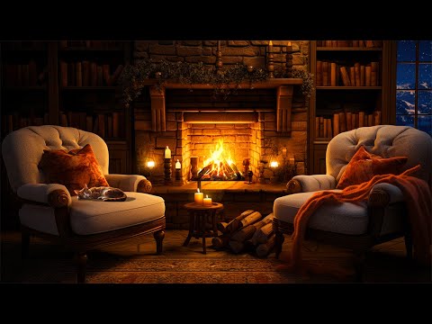 🔥Cozy Winter Fireplace Sounds 3h - Relaxing Fireplace with Crackling Fire Sounds /Fireplace Burning