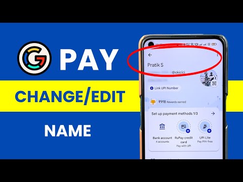 Change or Edit Name in Google Pay Application