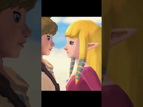 Zelda Pushes Link off the Goddess Statue - Skyward Sword #Shorts