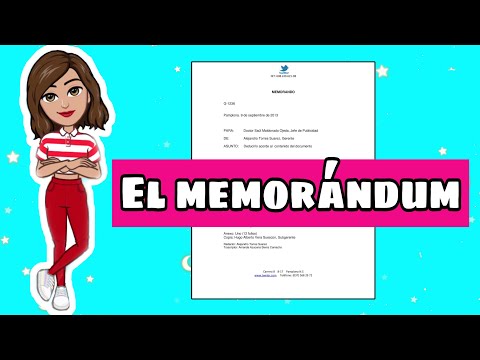 ✅El memorándum 😍😍| Características | Partes | Tutorial 😏👌