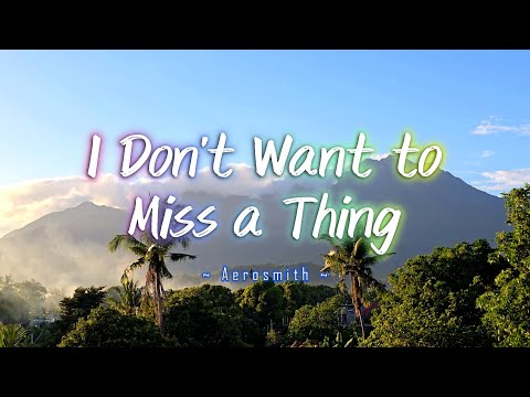 I DON'T WANT TO MISS A THING - (Karaoke Version) - in the style of Aerosmith