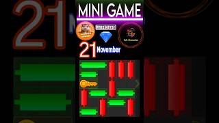 21th November Puzzle Game Trick, Hamster Kombat Easy steps #hamsterkombat #puzzle #blockchaingames