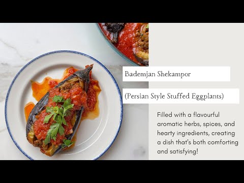 Bademjan Shekampor (Persian Style Stuffed Eggplants) | Cooking with Zahra