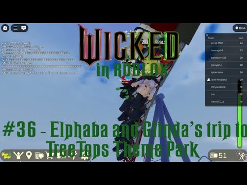 Wicked in ROBLOX! Episode 36 | Elphaba and Glinda's trip to TreeTops Theme Park